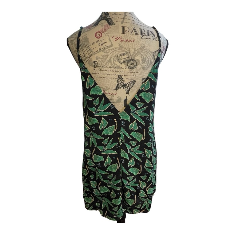 Urban Outfitters Black and Green Leaf dress - Picture 3 of 10